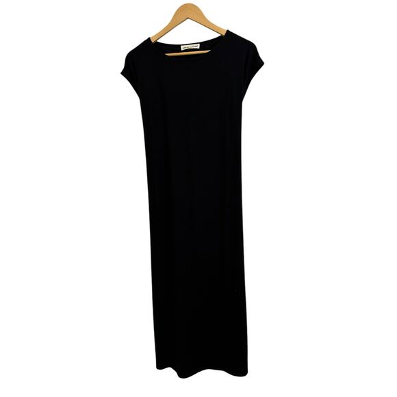 Johnny Was Calme women's‎ black scarf tie midi dress size Small - Picture 2 of 5